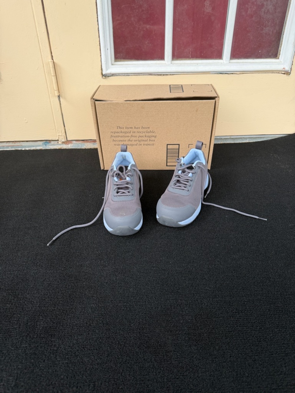 Carhartt Force Nano Composite Toe Work Shoes Women’s 6 Gray Safety Sneakers